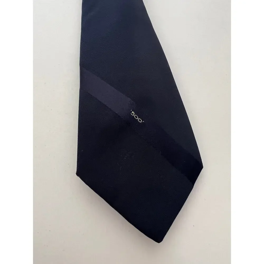 Botany 500 Men's Classic Interview Business Slim Neck Tie Silk Blend Navy Blue